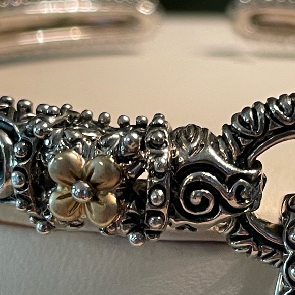 Barbara Bixby Hinged Cuff Bracelet With Pearl Enhancer Charm - Picture 2 of 14